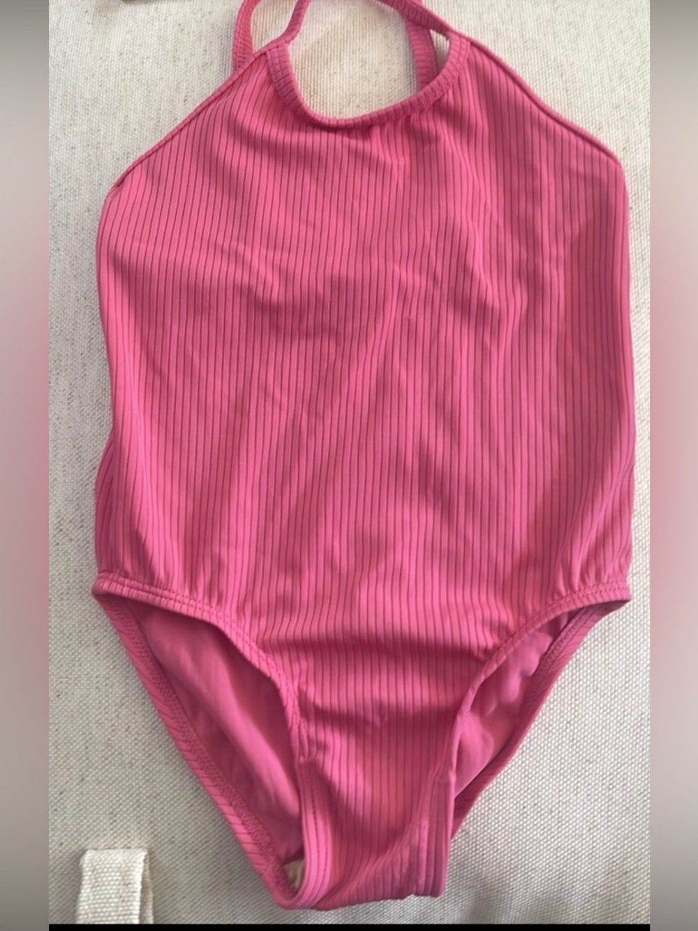 Old Navy Ribbed Pink Girls' One-Piece Swimsuit